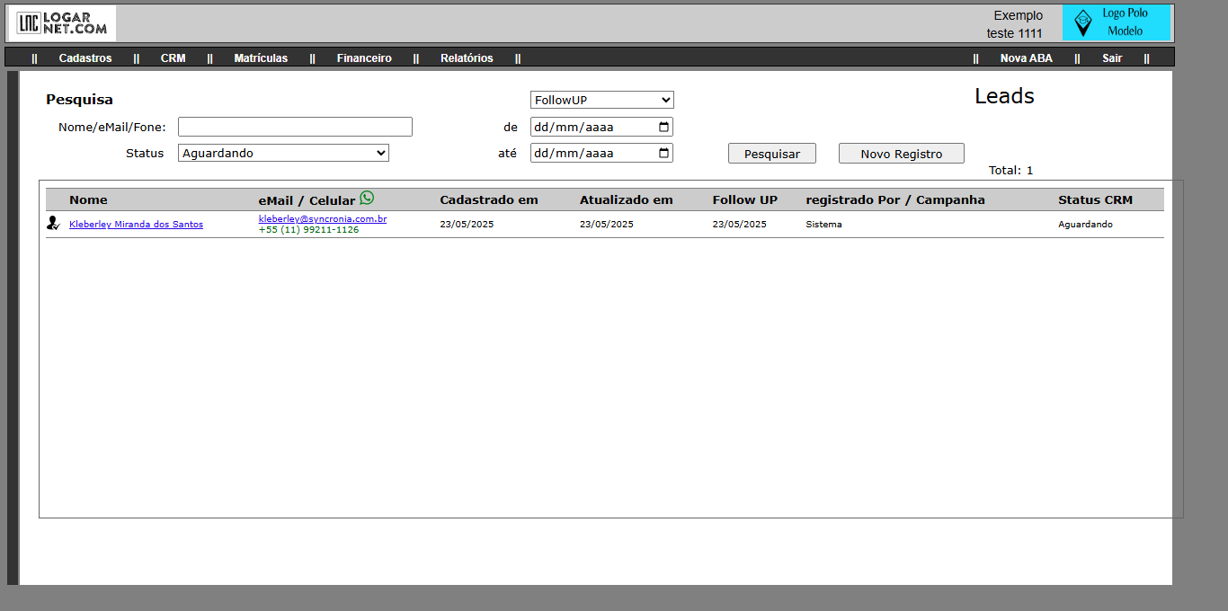 04 - Gestão de Leads CRM integrado RDStation