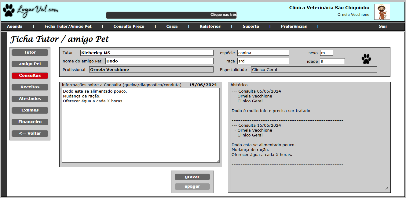 Registro de Consultas
